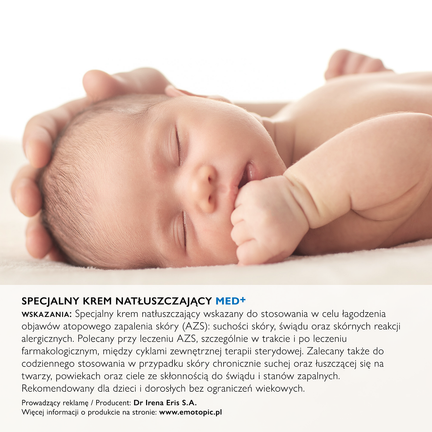 Emotopic, specjalny krem natłuszczający na twarz, powieki i ciało, 75 ml - Dorosły, Dziecko, Młodzież, Niemowlę