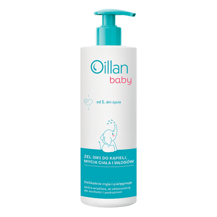 Oillan Baby Żel 3w1 do kąpieli, mycia ciała i włosów, 400 ml - zdjęcie produktu