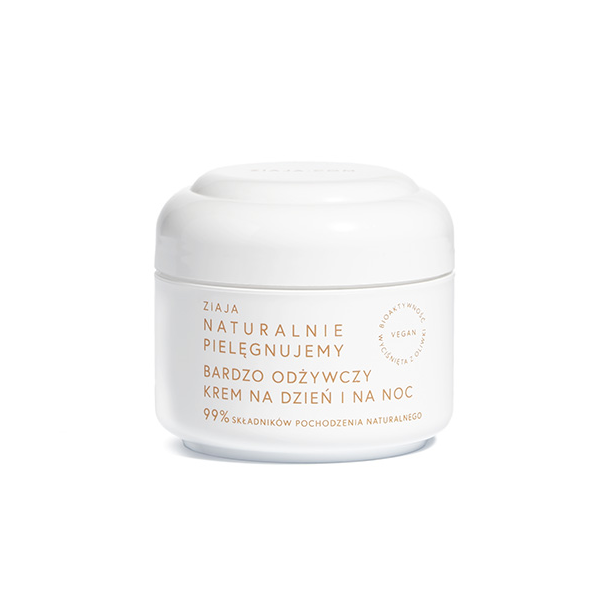Ziaja Naturalnie Pielęgnujemy, bardzo odżywczy krem na dzień i na noc, 50 ml