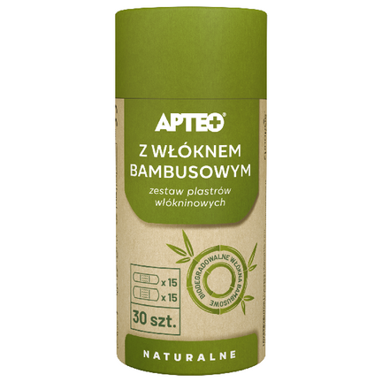 Plastry z włóknem bambusowym włókninowe, 30 sztuk - zdjęcie produktu