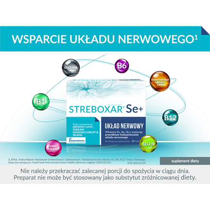 Streboxar Se+, 30 kapsułek - SUPLEMENT DIETY