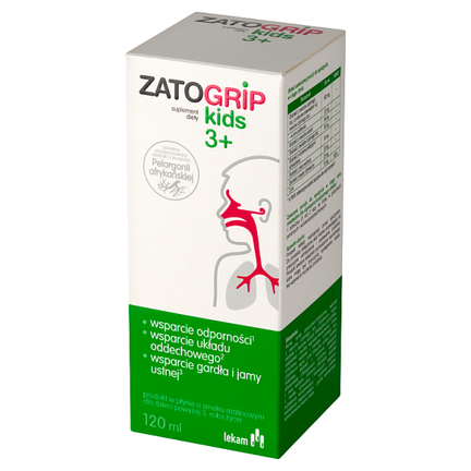 Zatogrip Junior 3+, syrop, 120 ml - SUPLEMENT DIETY