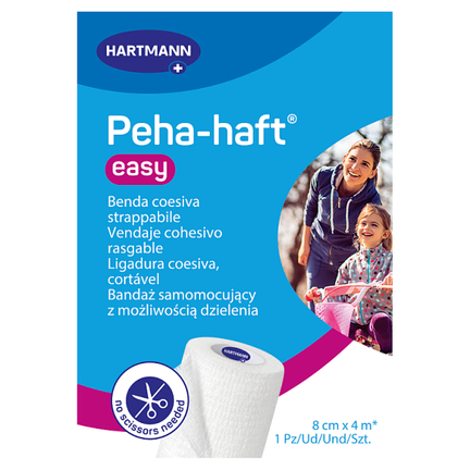 Peha-haft Easy Hartmann, opaska elastyczna, 8 cm x 4 m, 1 sztuka - zdjęcie produktu