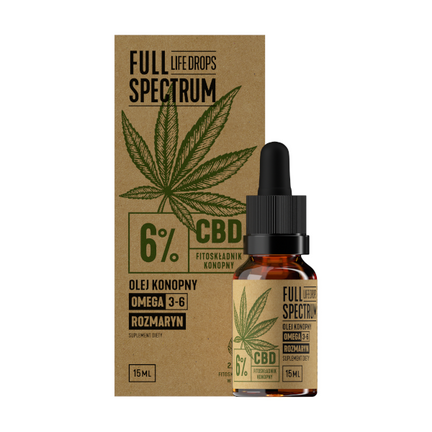 Full Spectrum Olejek konopny CBD+CBDa 6%, 10 ml - zdjęcie produktu