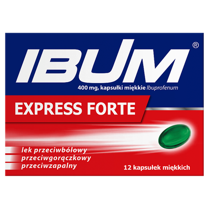 Ibum Express Forte 400 mg, 12 kapsułek miękkich - zdjęcie produktu
