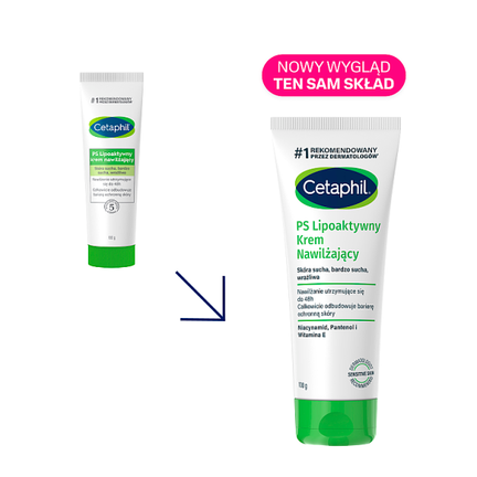 Cetaphil PS, lipoaktywny krem nawilżający, 100 g - cena