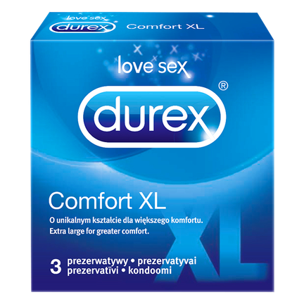 Prezerwatywy Durex Comfort XL, 3 sztuki - zdjęcie produktu