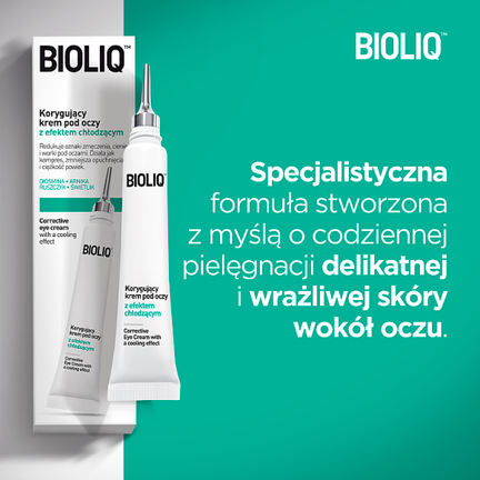Bioliq Pro, korygujący krem pod oczy z efektem chłodzącym, 10 ml - 5902802709516