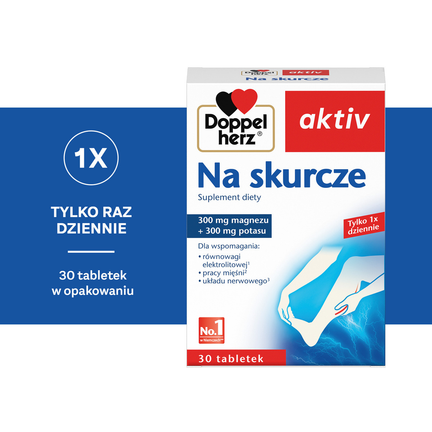 Doppelherz aktiv Na skurcze, 30 tabletek - SUPLEMENT DIETY