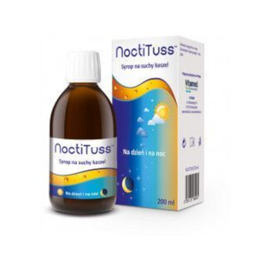 Noctituss, syrop na suchy kaszel, na dzień i na noc, 200 ml