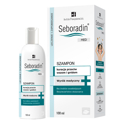 LARA Seboradin Med, kuracja przeciw wszom i gnidom, szampon 100 ml — Składniki i ocena
