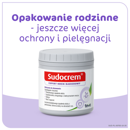 Sudocrem Expert, krem barierowy, pieluszkowe zapalenie skóry, otarcia, 250g