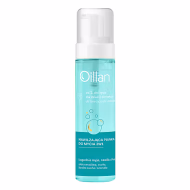 Oillan Nawilżająca pianka do mycia 3w1, 200 ml