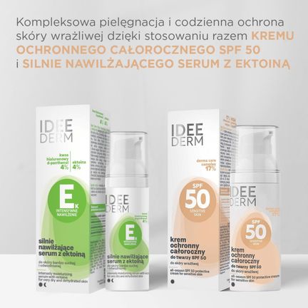 Idee Derm Krem ochronny całoroczny SPF 50, 50 ml - IDEEPHARM