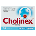 Cholinex, 24 pastylki bez cukru - PRODUKT LECZNICZY NIEREFUNDOWANY OTC