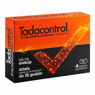 Tadacontrol, 10 mg, 4 tabletki powlekane