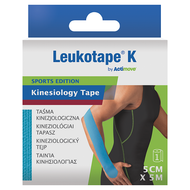 Leukotape K by Actimove, taśma kinezjologiczna, niebieska, 1 sztuka