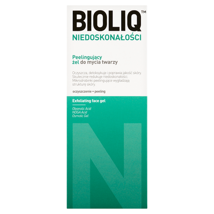 AFLOFARM Bioliq Specialist Niedoskonałości, peelingujący żel do mycia twarzy przeciw niedoskonałościom skóry, 125 ml