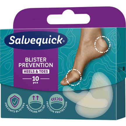 Salvequick Foot Care Mix, plaster, 10 sztuk - zdjęcie produktu
