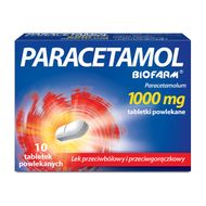 Paracetamol Biofarm 1000 mg, 10 tabletek powlekanych
