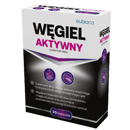 Węgiel aktywny, 30 kapsułek - zdjęcie produktu