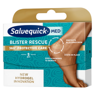 Salvequick Blister Rescue, plastry na pęcherze na piętach, 5 sztuk
