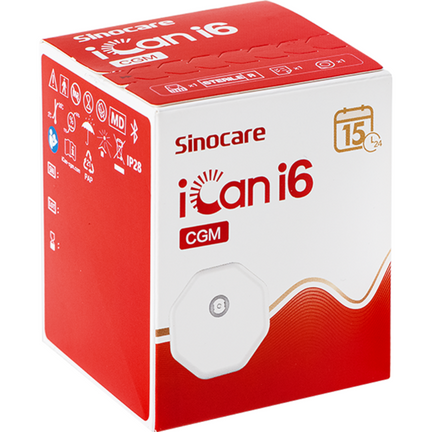 Sinocare iCan i6 CGM, sensor do pomiaru glikemii, 1 sztuka - zdjęcie produktu