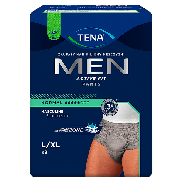 Majtki chłonne TENA Pants ProSkin Night, M, 10 sztuk