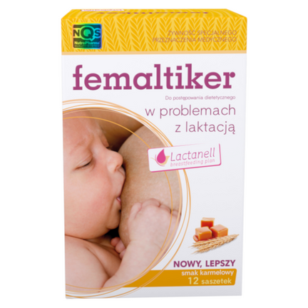Femaltiker, 12 saszetek, smak karmelowy - zdjęcie produktu