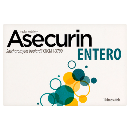Asecurin Entero, 10 kapsułek twardych - zdjęcie produktu