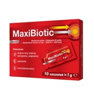 Maxibiotic, maść zawierająca 3 antybiotyki, 10 saszetek x 1 g