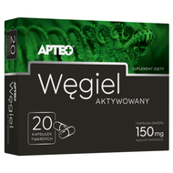 Węgiel aktywowany APTEO, 20 kapsułek