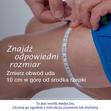 Actimove Orteza stawu kolanowego z odsłoniętą rzepką, czarna, r. L - Dorosły