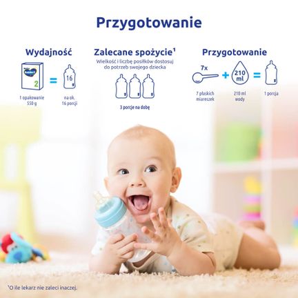 Bebiko NutriFlor Expert 2, mleko następne dla niemowląt po 6 miesiącu życia, 550 g - MLEKO
