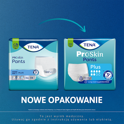 Majtki chłonne TENA Pants ProSkin Plus, S, 15 sztuk - ESSITY