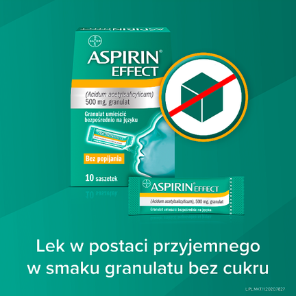 Aspirin Effect 500 mg, 10 saszetek - Układ nerwowy