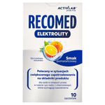 Recomed Elektrolity, smak pomarańczowy, 10 saszetek