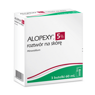 Alopexy, 50 mg/ml, roztwór na skórę, 3 x 60 ml