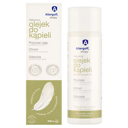 Allergoff atopy, odżywczy olejek do kąpieli, 200 ml - zdjęcie produktu