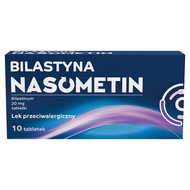 Bilastyna Nasometin 20 mg, 10 tabletek