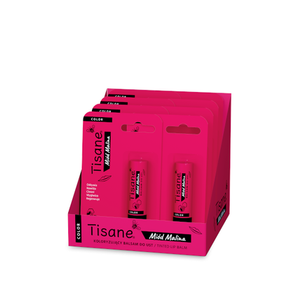 Tisane, Balsam do ust miód-malina, 5,1 g, 7+1 sztuk - zdjęcie produktu