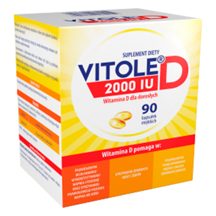 Vitole D 2000, 90 kapsułek miękkich - zdjęcie produktu