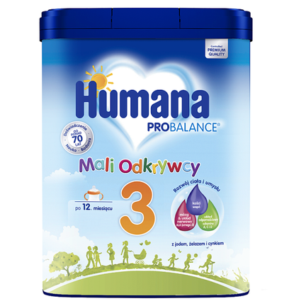 Mleko Humana 3 Mali Odkrywcy, 650 g - zdjęcie produktu