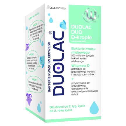 Duolac Duo D-krople, 7,5 ml - zdjęcie produktu