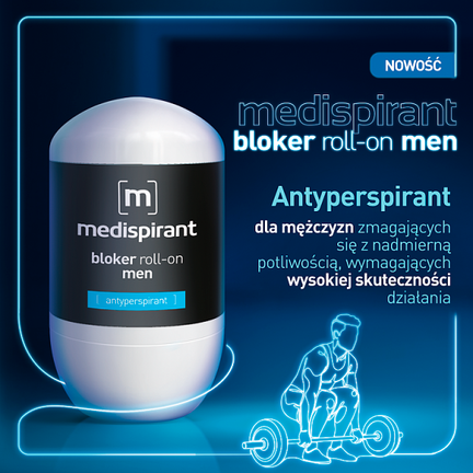 Medispirant bloker roll-on men, 40 ml - 5902802709714