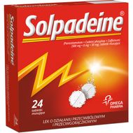Solpadeine 500 mg + 8 mg + 30 mg, 24 tabletki musujące