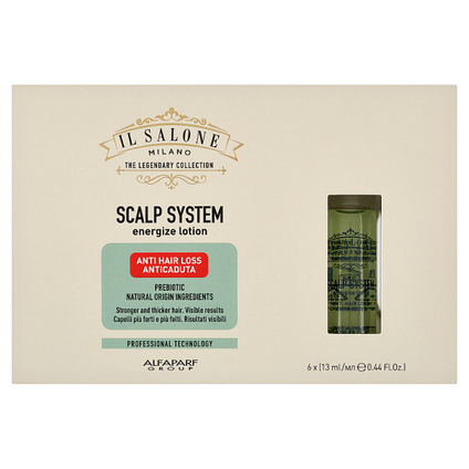 ALFAPARF Scalp System Energize Lotion wcierka przeciw wypadaniu włosów, 6 ampułek x 13 ml