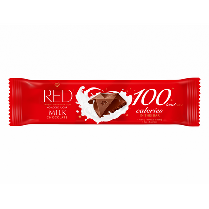 Czekolada RED Delight mleczna bez cukru, 26 g - zdjęcie produktu