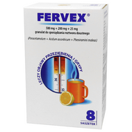 Fervex, granulat, 8 saszetek (import równoległy Inpharm)