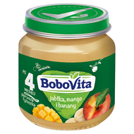 Bobovita deserek Jabłka, mango i banany po 4 miesiącu, 125 g